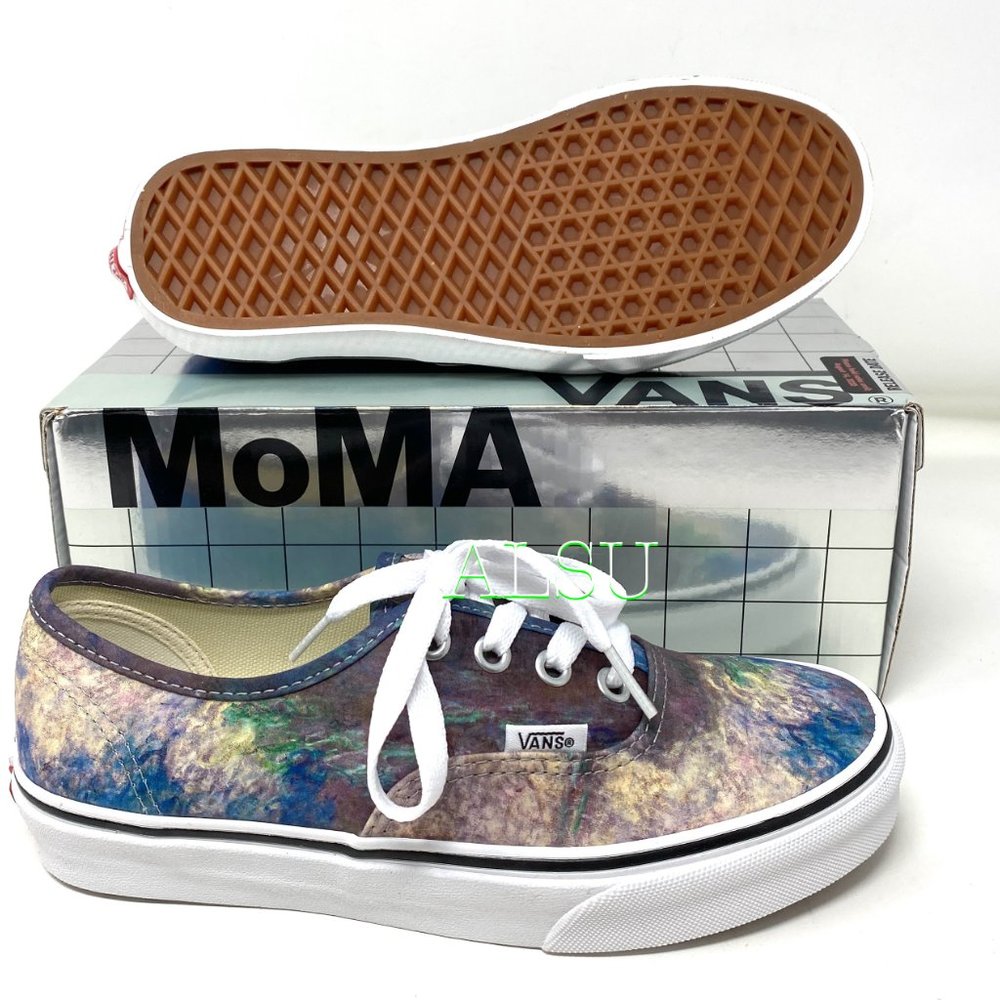 VANS Authentic Low Top Moma Claude Monet Canvas Shoes Women Size 6.5 VN0A2Z5I18H - Picture 2 of 11